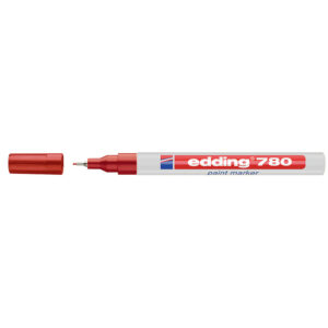 Marqueur peinture pointe ogive, référence 780, diamètre pointe 0,8 mm, coloris rouge - EDDING - 636454