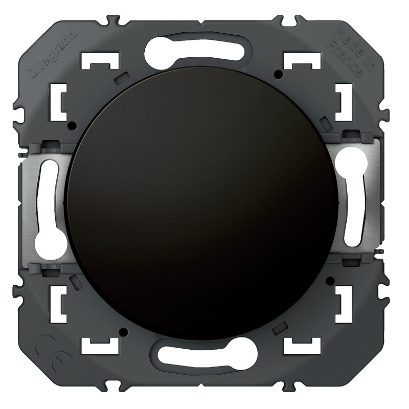 Poussoir simple dooxie 6 A 250 V noir - Legrand - 193316