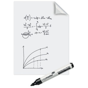 Feuilles électrostatiques de présentation Magic-Chart Rouleau de 25 feuilles blanches - Legamaster - 533226