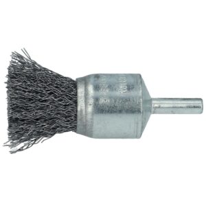 Brosse pinceau perceuse fil ondulé Ø0,3 - 24x68 T25 - tige 6mm - NORTON - 243604