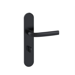 Ensemble Logio sur grandes plaques entraxe 195 finition Onyx condamnation avec voyant - VACHETTE ASSA ABLOY - 457517