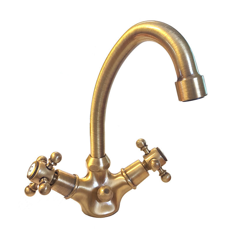 Mélangeur de lavabo monotrou à bec mobile Néo Classique Tiffany + vidage à tirette - PAINI - 118456 – Image 3