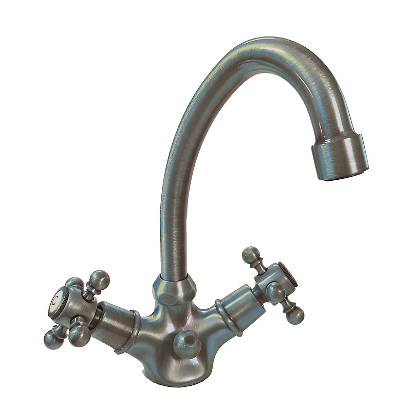 Mélangeur de lavabo monotrou à bec mobile Néo Classique Tiffany + vidage à tirette - PAINI - 118456 – Image 2