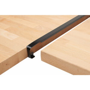 Profil alu jonction d'angle pour plan, épaisseur 38 mm rayon 3-5 mm, longueur 670 mm, finition noir - NORDLINGER - 588193