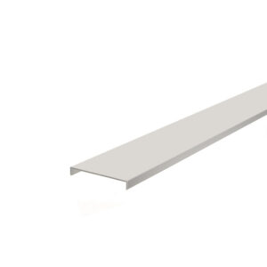 Nez de cloison en aluminium, largeur intérieure 74 mm, longueur 2600 mm, finition blanc - NORDLINGER - 588235