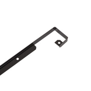 Profil alu jonction bord à bord pour plan épaisseur 38 mm, bord droit rayon 0-2 mm, longueur 670 mm, finition noir - NORDLINGER - 588172