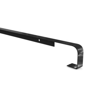 Profils plans de travail aluminium longueur 670 mm, Jonction bord à bord, épaisseur 38 mm rayon 3-5, finition noir - NORDLINGER - 588179