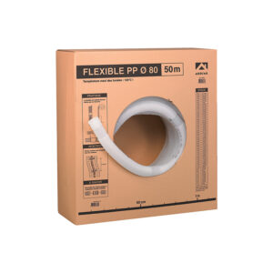 Couronne de 50 m de conduit flexible Chemilux PPTL Ø80 mm - UBBINK - 591693