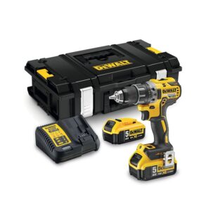 Perceuse-visseuse Compact XR 18V + 2 batteries 5Ah Li-Ion - coffret TSTAK - DEWALT - 158552