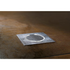 Platinum - Platine rectangulaire simple poste à équiper - IP44/IK08 -inox brossé - Legrand - 504197