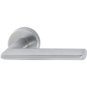 Béquille double sur rosaces rondes Stockholm ep 37-47 mm finition inox mat bec-de-cane - HOPPE - 102275