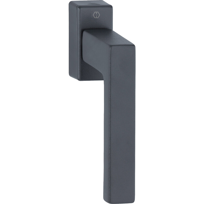 Levier pour OF/OB Toulon Secustik® finition gris anthracite structuré mat F7016STRUK carré de 7 x 20 à 30 mm - HOPPE - 102429
