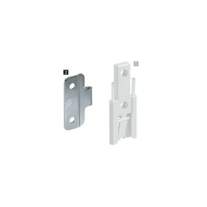 Charnières centrales intermédiaires pour ferrures Wing Line L et S - sans perçage à vissage direct - partie femelle - HETTICH - 626411