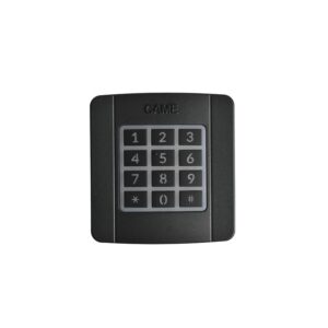 Sélecteur d'extérieur SEL radio à code 433 Mhz gris RAL 7024 avec rétroéclairage bleu - CAME - 693879