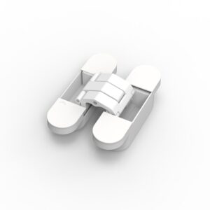 Paumelle technique invisible Tyo - charge 60/80 kg - par carton de 3 - zamak - finition blanc mat RAL 9016 - ARGENTA - 663932