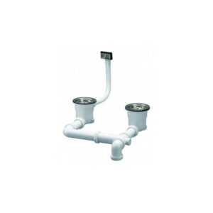 Vidage d'évier universel "Cleany Quick" 2 cuves Ø 113 mm - VALENTIN - 450752