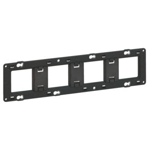 Support pour fixation à vis Batibox montage horizontal/vertical pour 4 postes 10 modules - Legrand - 357904