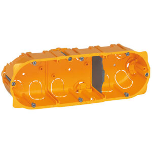 Boîte multiposte Batibox cloison sèche 3 postes 6/8 modules profondeur 40 mm - Legrand - 361012