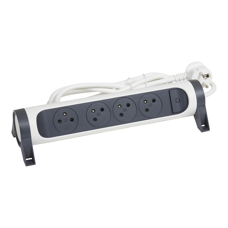 Multiprise confort avec bloc rotatif de 3 prises 2P+T avec rallonge de 1,5 mètres - Legrand - 361901 – Image 2