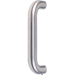 Poignée coudée de porte battante inox Boëdic avec fixation hauteur 300 mm entraxe 300 mm - LEGALLAIS - 105232