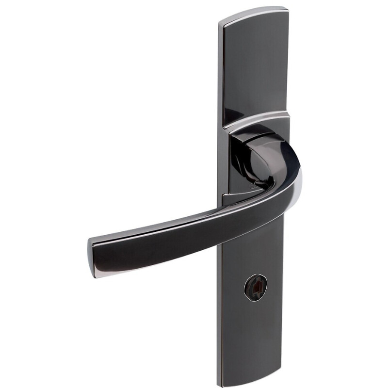 Béquille double sur plaque 195 mm ligne Muze chromé platine clé I - VACHETTE ASSA ABLOY - 195364 – Image 6