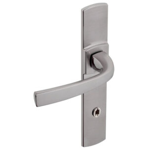 Béquille double sur plaque 195 mm ligne Muze chromé platine condamnation - VACHETTE ASSA ABLOY - 195371