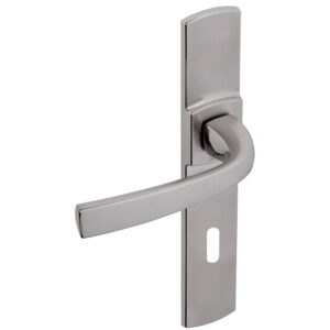 Béquille double sur plaque 195 mm ligne Muze chromé platine clé L - VACHETTE ASSA ABLOY - 195357