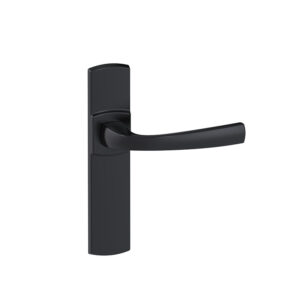 Ensemble Muze sur petites plaques entraxe 165 mm finition Onyx bec-de-cane - VACHETTE ASSA ABLOY - 457454