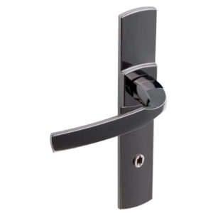 Béquille double sur plaque 195 mm ligne Artis chromé diamant noir condamnation - VACHETTE ASSA ABLOY - 195616