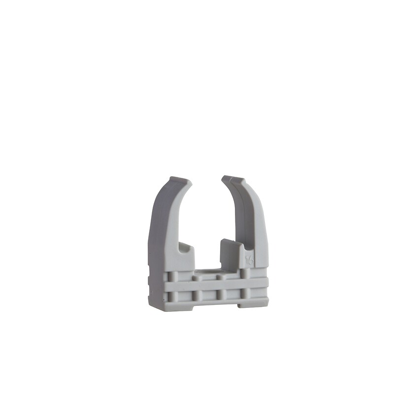 Clip à tube Mureva FIX standard pour conduits Ø 16 mm blanc sachet de 100 pièces - Schneider - 360207 – Image 3