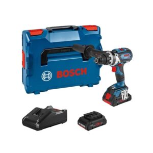 Perceuse-visseuse sans fil 18V - GSR 18V-110 C Professional - 2 batteries 4Ah, chargeur rapide et coffret L-Boxx - BOSCH - 187938