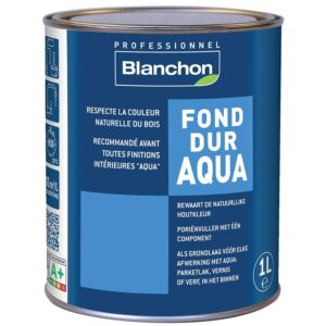 Fond dur Aqua-Polyuréthane incolore bidon de 1 litre - BLANCHON - 570130