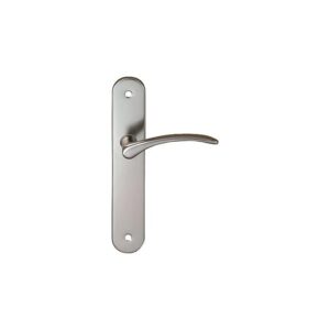 Ensemble sur plaque béquille zamak plaque acier Diane finition nickel mat entraxe 195 mm clé L - CADAP - 483645