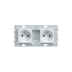 Double prise de courant 2P+T Essensya blanc - Hager - 624121