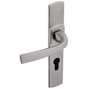 Béquille double sur plaque 195 mm ligne Muze chromé platine clé I - VACHETTE ASSA ABLOY - 195364