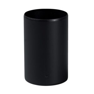 Tuyau 130 mm M/M émail noir mat Ø 80 - TEN - 778435
