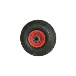 Roue polypropylène noir bandage pneumatique type PQR, roulements rouleaux, diamètre 260 mm, alésage 20 mm, charge 150 kg - Tente - 162878