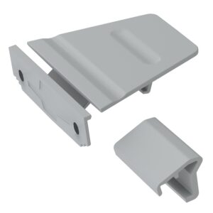 Kit d'entraîneur pour tiroirs à l'Anglaise Atira, à visser, finition gris - HETTICH - 609260