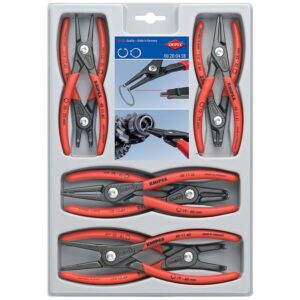 Jeu de 8 pinces pour circlips intérieur / extérieur - KNIPEX - 570354