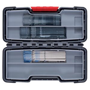 Coffret de 30 lames de scies sauteuses, emmanchement T, références T 111C - T 119BO - T 118A - BOSCH - 524392