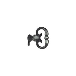 Anneau fausse clé anglaise - en zamak finition vieux fer - 28 x 32 mm - CADAP - 624962