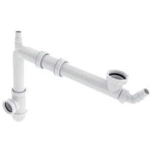 Tubulure universelle de raccordement « Connectic » 1 bac avec siphon - VALENTIN - 528424