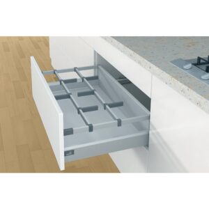 Tringle pour façade de tiroir à l'anglaise ArciTech longueur 1103 mm coloris argent - pour tiroir intérieur ArciTech - HETTICH - 125550