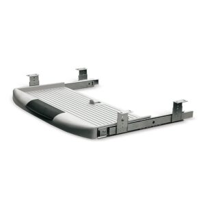 Support coulissant pour clavier - avec tapis de souris - en plastique - finition noir - SYNERCIA - 168023
