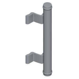 Poignée tubulaire type Diva XI/7320 en Ø 35 x 350 mm finition gris alu - LA CROISÉE DS - 384168