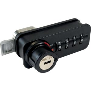 Poignée à code Dial Lock 59 - modèle avec fermeture à pêne - main droite - pour porte bois ou acier - LEHMANN - 623268