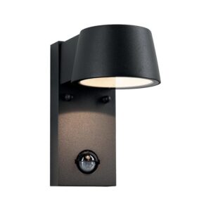 Applique murale extérieure LED Capea 6 W IP44 3000K alu noir avec détecteur de mouvement - Paulmann - 171145