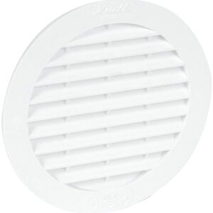 Grille aération ronde pour tuyau fibrociment Ø 125 mm type BC135 - NICOLL - 504491