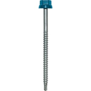 Vis de bacs acier tête h laquée acier cémenté Zacrovis Bois brun rouge RAL 8012 6,5x100 mm boîte de 100 pièces - ETANCO - 656629