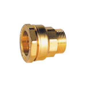 Raccord laiton droit M 26x34 PE diamètre 32 - SFERACO - 717003